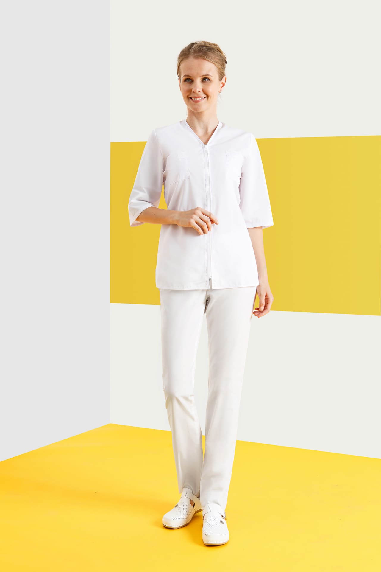 66194 Куртка "Сервис" белая  Медицинская одежда  размер 52/158-164 Спецодежда  - Вид №4