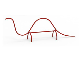 Стальная игра / скульптура с порошковым покрытием