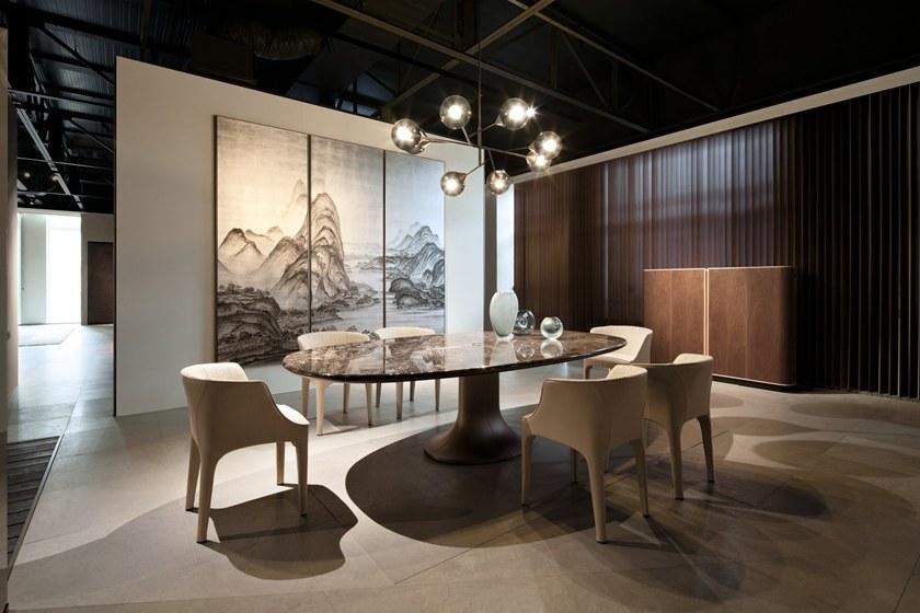 Giorgetti Стул из ткани с подлокотниками sun-id-1495444 - Вид №4