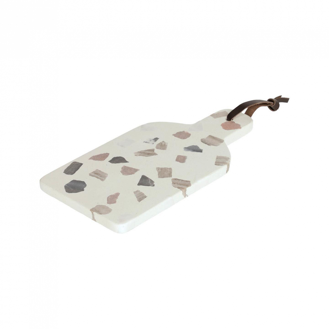 099815 Сервировочная доска разноцветная из терраццо La Forma Temira 