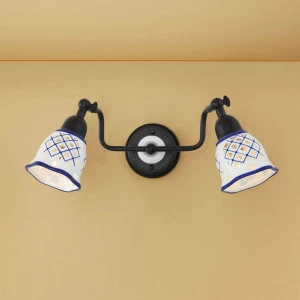 Спот настенный синий с 2 плафонами Citilux "Ажур" CL534521 CITILUX ФЛОРИСТИКА 00-3926159 Синий