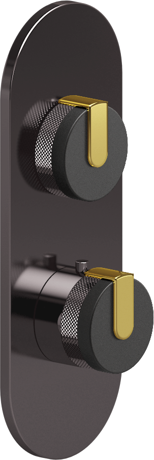 E-8026-R1BKE0-L1AU-OX-T Планка M-Series с 2 ручками - Внешняя часть GRAFF MOD+
