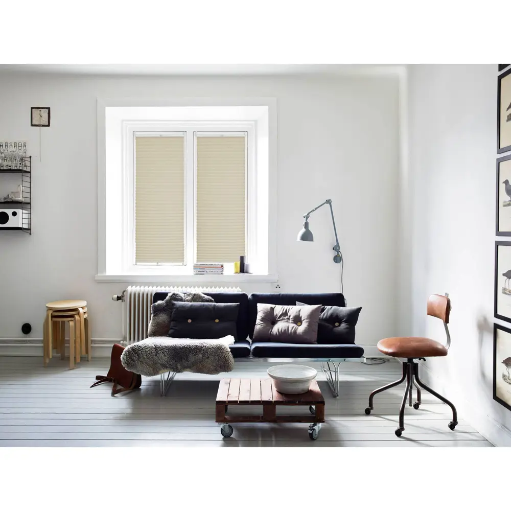 Плиссе с ручкой Плайн-Л 60х160 см текстиль цвет бежевый Santreyd STLM-2105623 - Вид №4