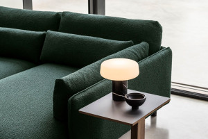 Перезаряжаемая светодиодная настольная лампа Marquina Black Marble