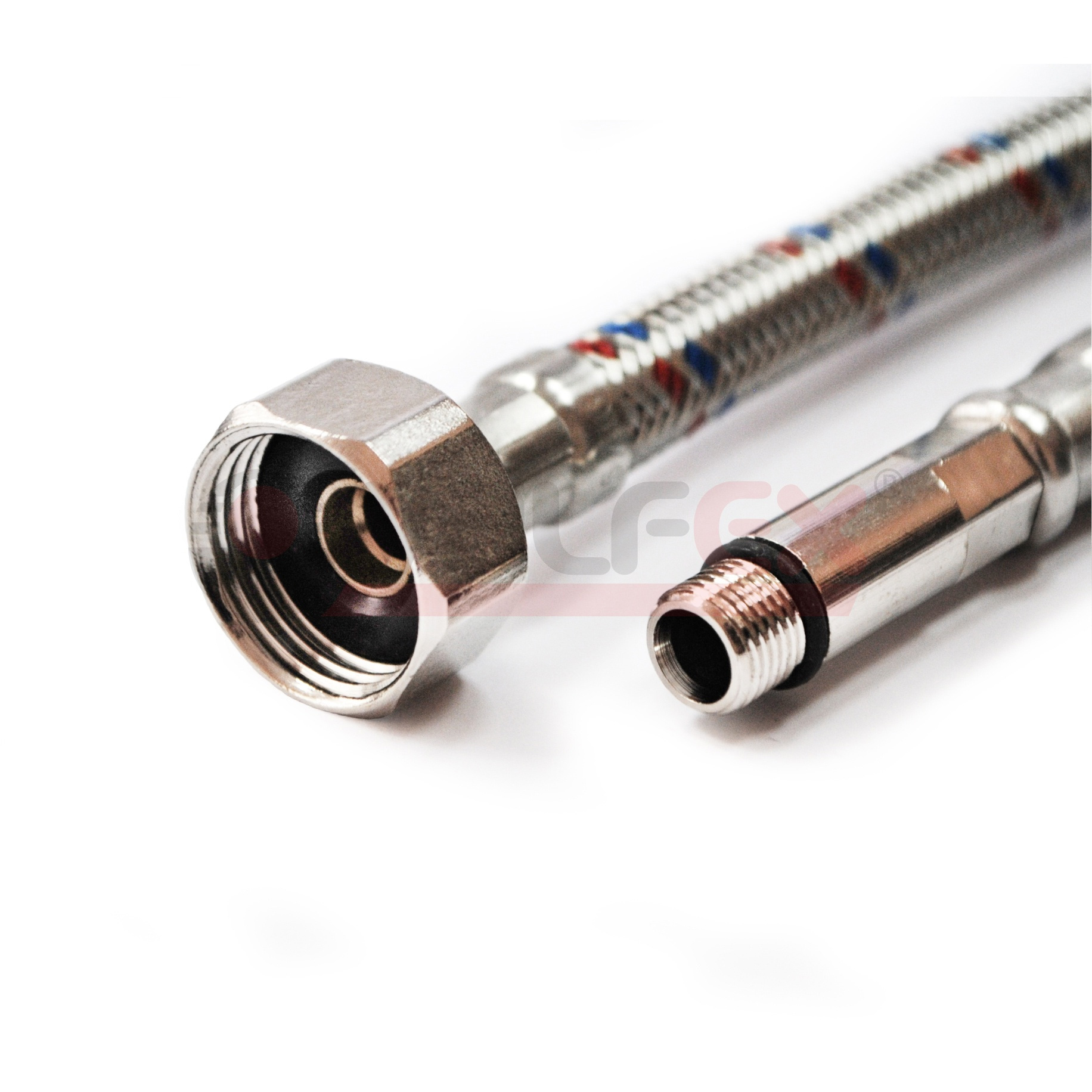 S/S M10*18-F1/2" 150 сm Valfex Гибкая подводка для смесителей 