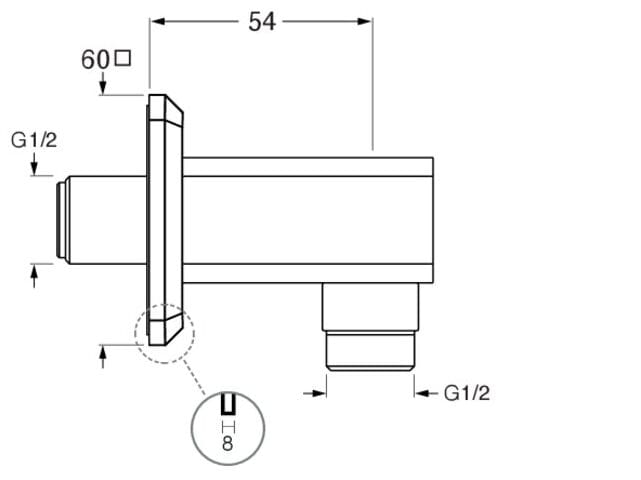 Водозаборник CRISTINA Rubinetterie Italy ARCH-00112900 - Вид №2