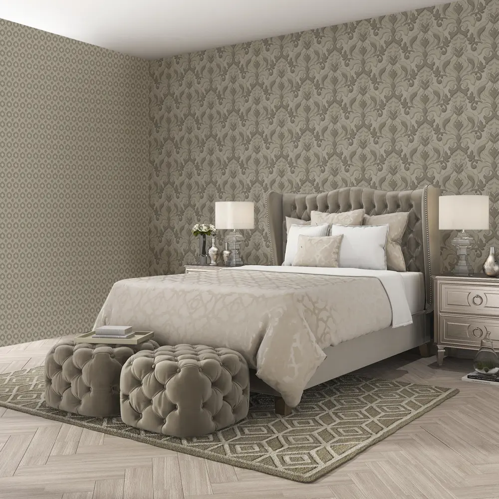 Обои флизелиновые 1,06х10 м цвет бежевый ED1123-02 81961336 STLM-2161323 EURO DECOR Династия - Вид №3
