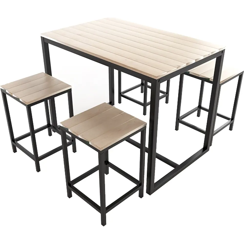 Комплект садовой мебели «Марсель» 1 стол и 4 табурета Santreyd 5 STLM-2050084