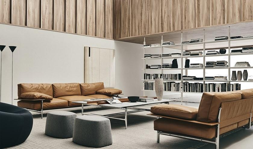 B&B Italia 3-х местный кожаный диван Diesis sun-id-1430470 - Вид №3