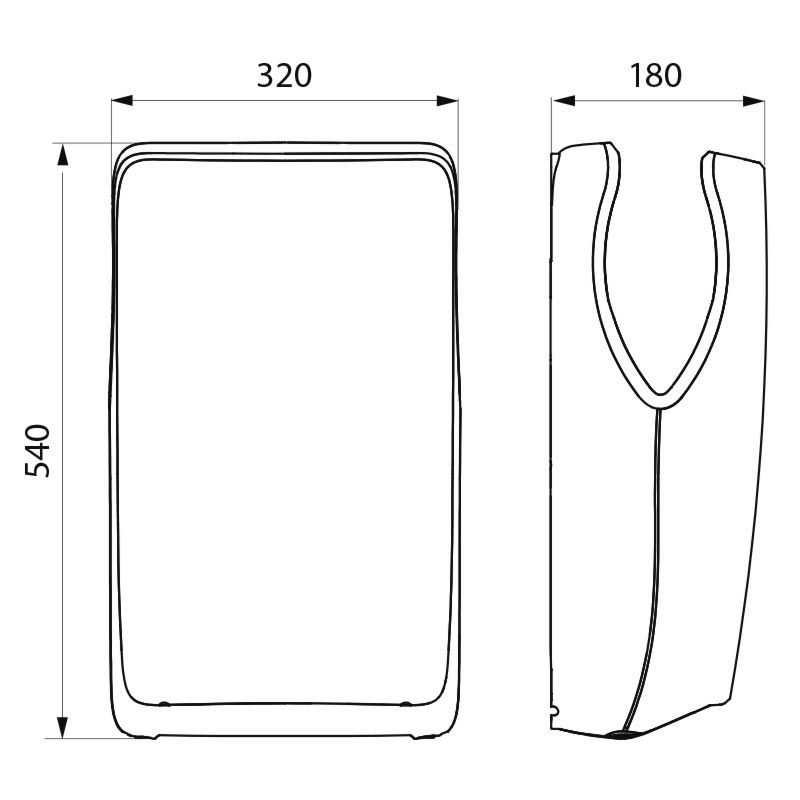 510624C Сушитель для рук SPEEDJET 2, покрытие антрацит, фильтр HEPA DELABIE  - Вид №1