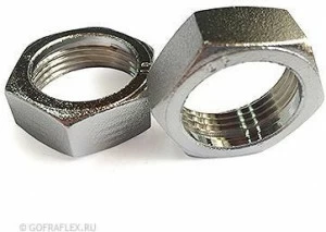 Накидная гайка латунная 1/2 дюйма Flexible hose Россия
