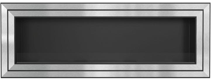 Kratki Встроенный камин из стали и биоэтанольного стекла на стене sun-id-1379934 - Вид №2