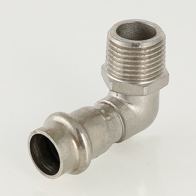 VTi.953.I.003506 Фитинг из нержавеющей стали – пресс-угольник с наружной резьбой Valtec 35 мм х 1"  - Вид №3