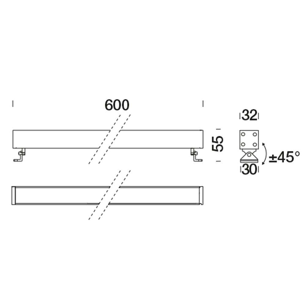 8411567 Подсветка стены Platek MINI CORNICHE Applique  MINI CORNICHE Applique 600 mm - LED 4000K Elliptical  - Вид №10