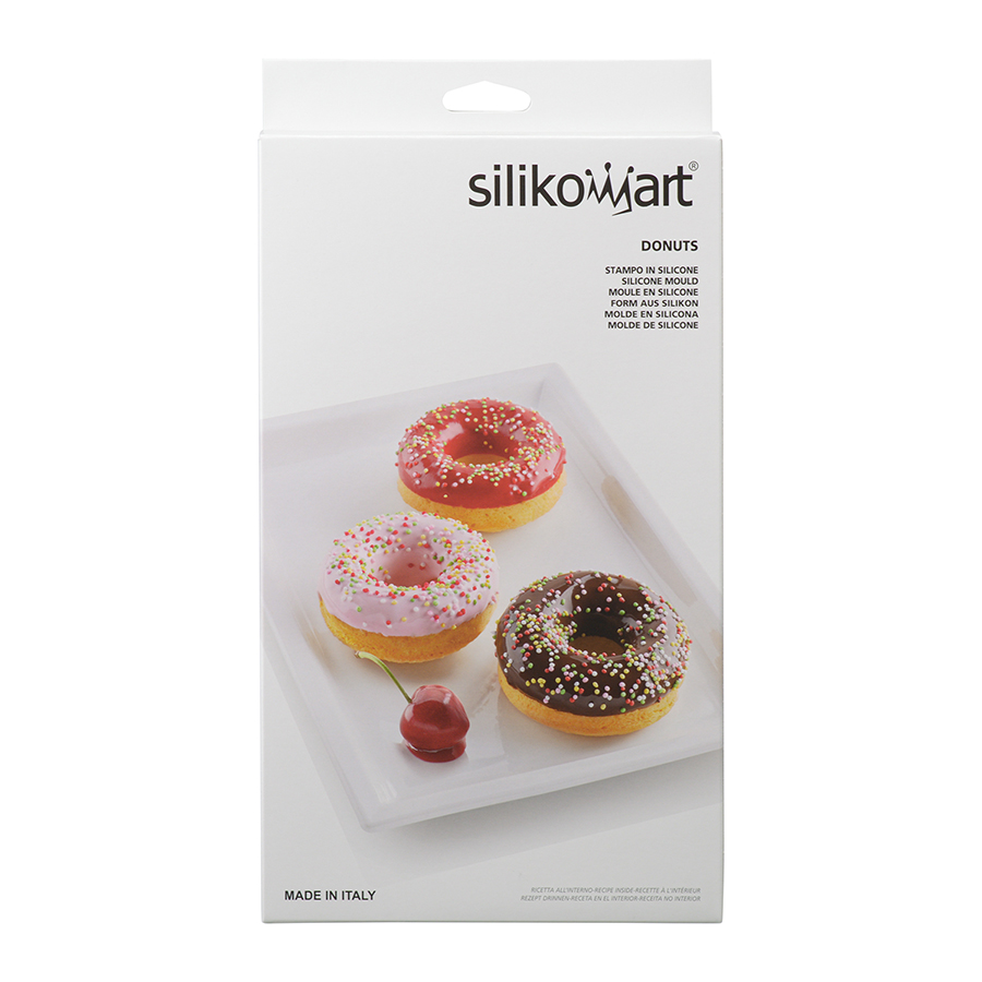26.170.00.0065 Форма для приготовления пончиков donuts ?7,5/2,5 см силиконовая Silikomart  - Вид №7