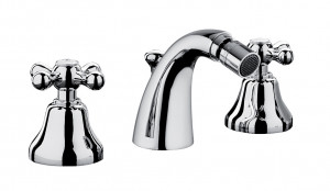 15503 Смеситель для биде с тремя отверстиями и сливным клапаном 1,1 / 4 ”. Bongio Axel