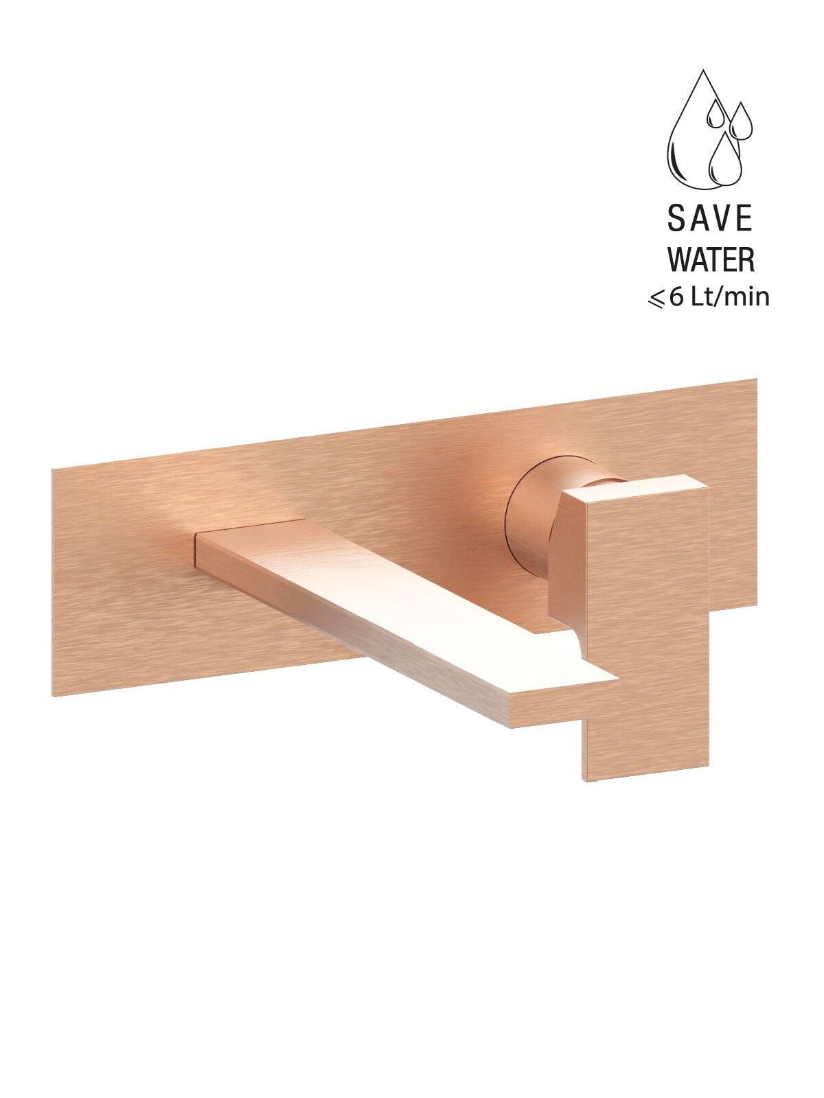 Настенный смеситель для раковины с пластиной без слива Rubinetterie Frattini Vita Due ARCH-00054452 - Вид №13