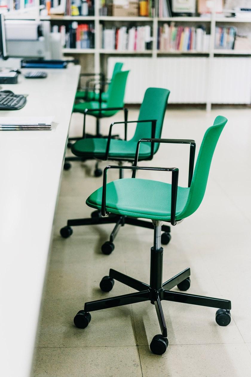 ENEA Офисный стул из ткани с 5 спицами и подлокотниками Lottus sun-id-1397454 - Вид №4