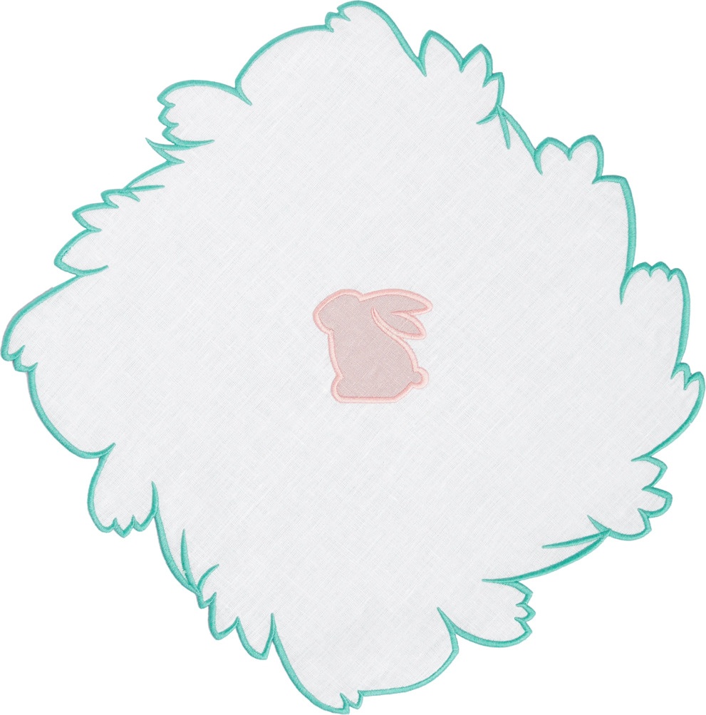 10677590 Truffle Bee Набор плейсматов Truffle Bee Easter Bunny Linen little 46х46см, 2шт, бело-розовый, лен Ткань 