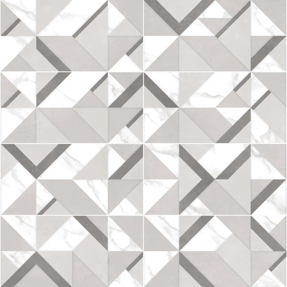 Настенная плитка KREAFORTA Mersey Tetris 20x40 см 1.62 м² матовая цвет серый STLM-2147009 - Вид №2