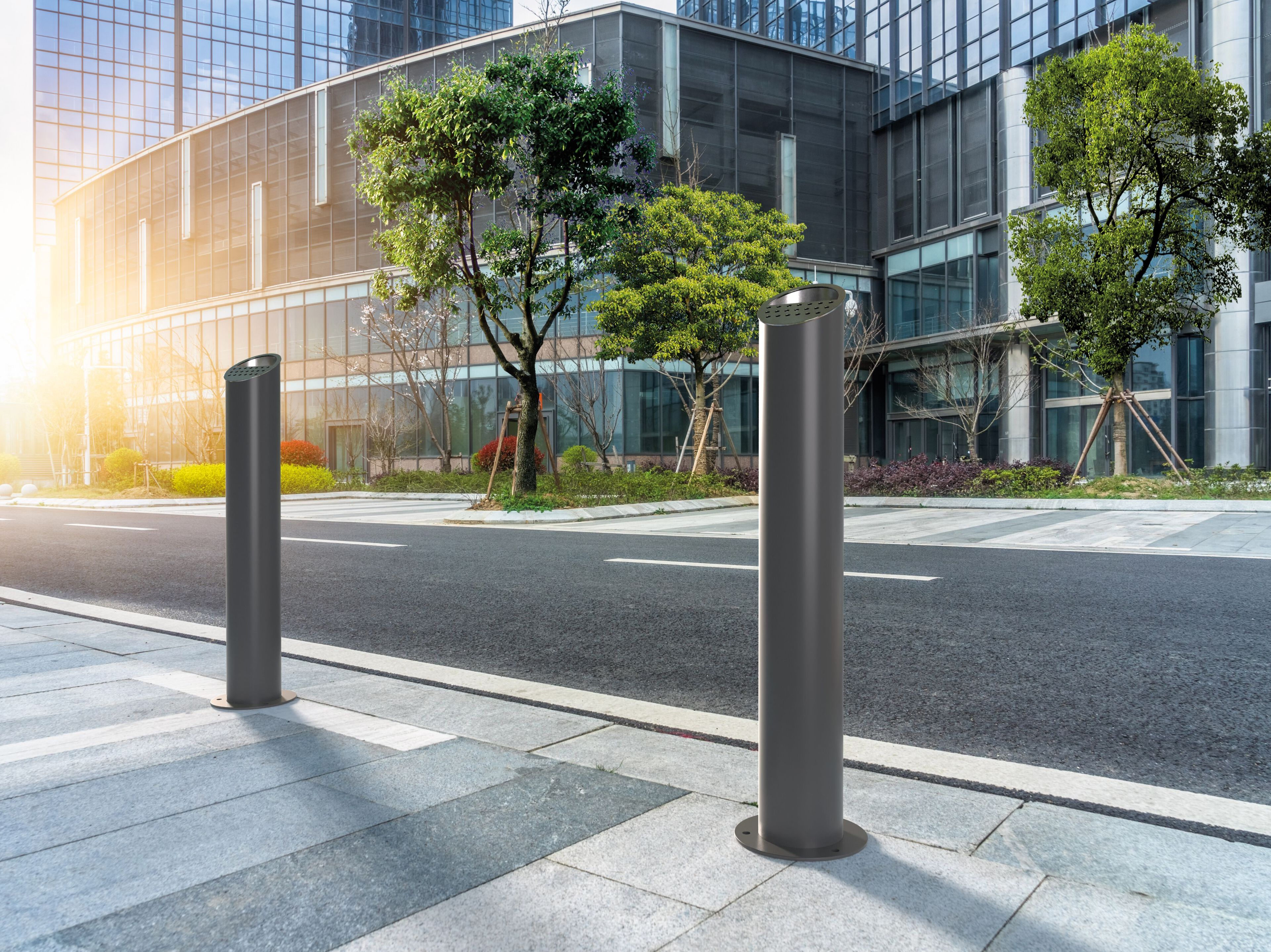 Пепельница для общественных мест с порошковым покрытием Studio Città SMOKE ARCH-00102461 - Вид №2