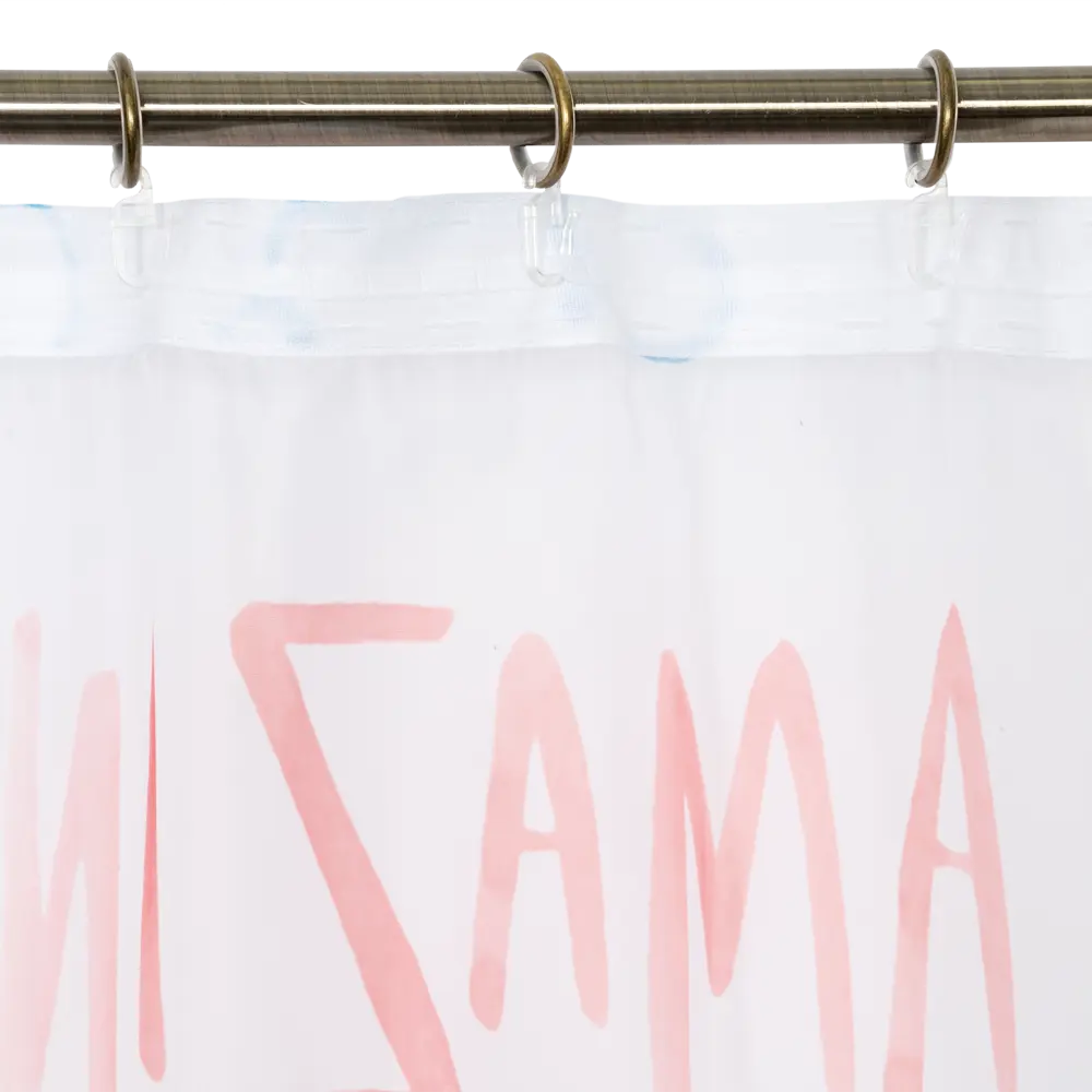 Тюль на ленте Скрипт 145x260 см детский цвет белый SEASONS STLM-2098081 - Вид №5