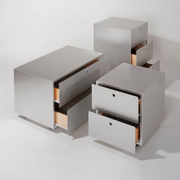 KRIPTONITE Модульный комод из алюминия и дерева sun-id-1464727 - Вид №1