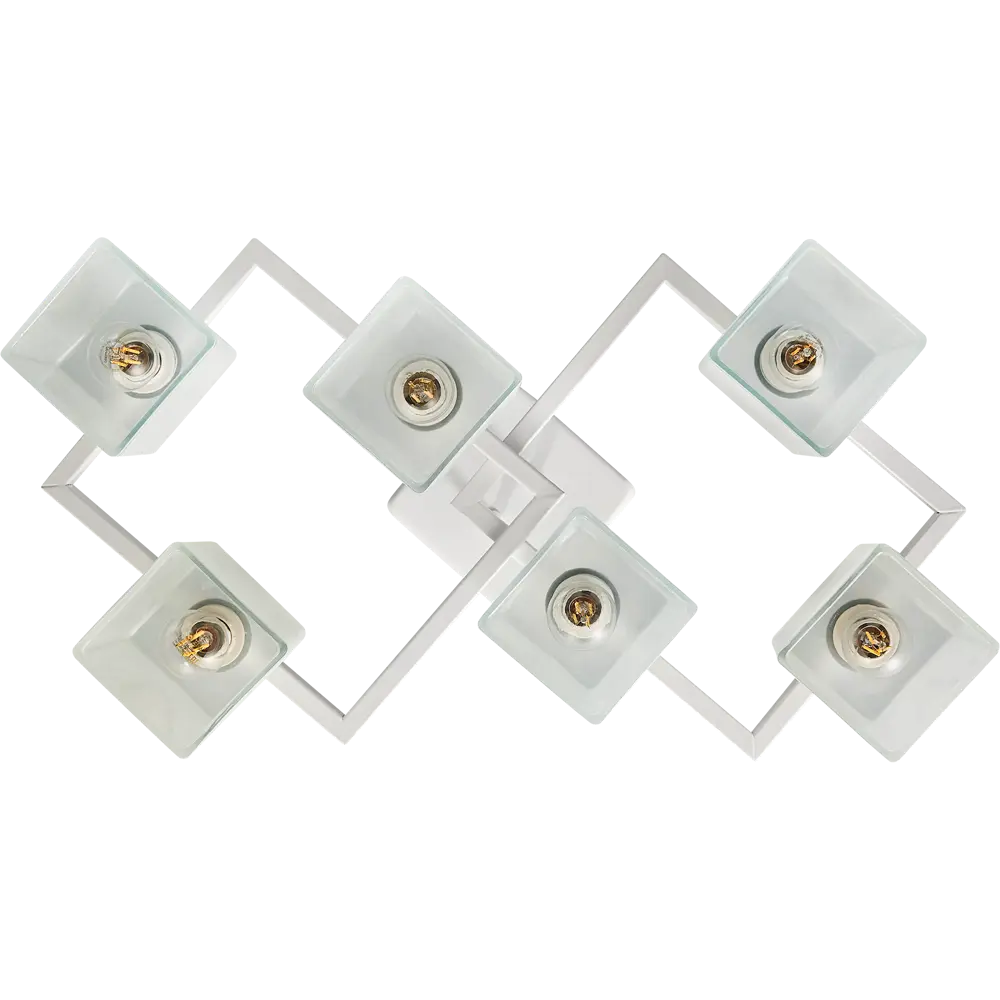 СВЕТУС Квадро - современная потолочная люстра с 6 кубическими плафонами 89410440 STLM-1568168 - Вид №3