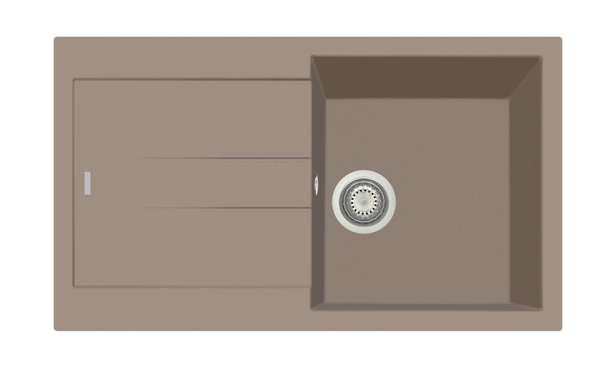 Раковина с одной чашей из композитного материала с поддоном TASCA композитные раковины ARCH-00148621 - Вид №3