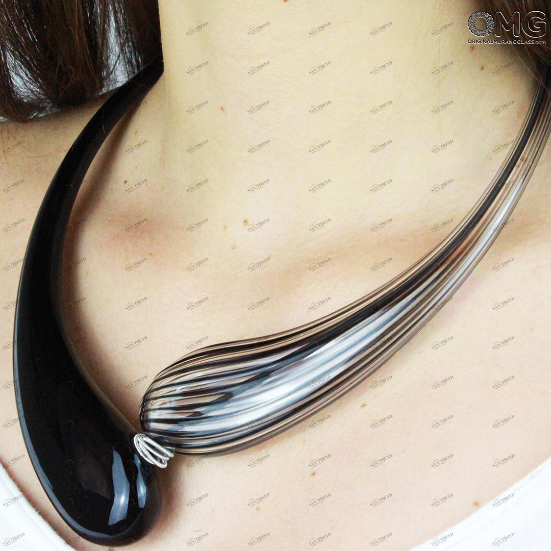 988 ORIGINALMURANOGLASS Набор украшений Коллекция Дениз - высокая филигрань - муранское стекло OMG 21 см 