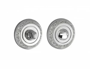 0WC081.6MM.50 Кнопка конфиденциальности с аварийной разблокировкой 6 мм и хрустальные камни Яркий хром