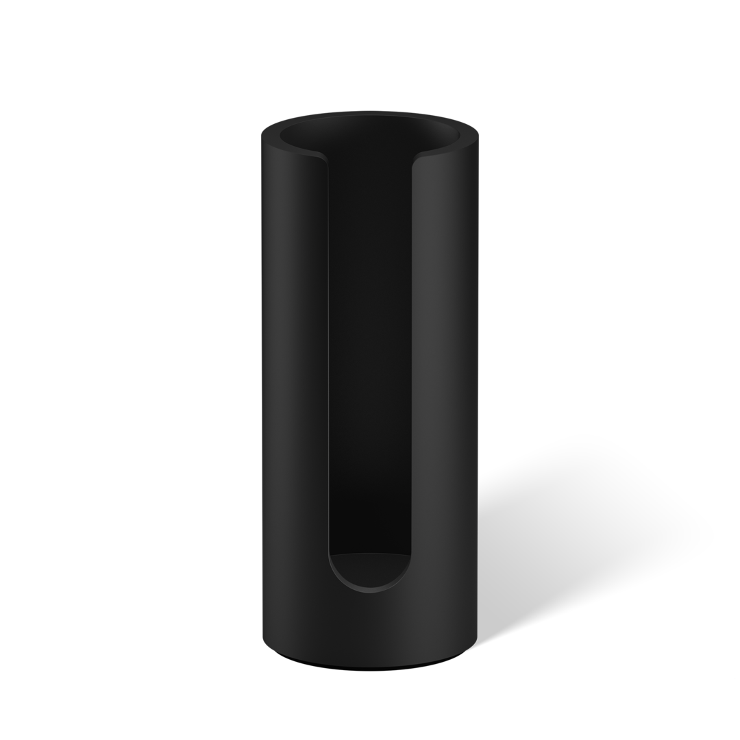 дозатор ватных тампончиков STONE WPB DECOR WALTHER Черный матовый 973360 