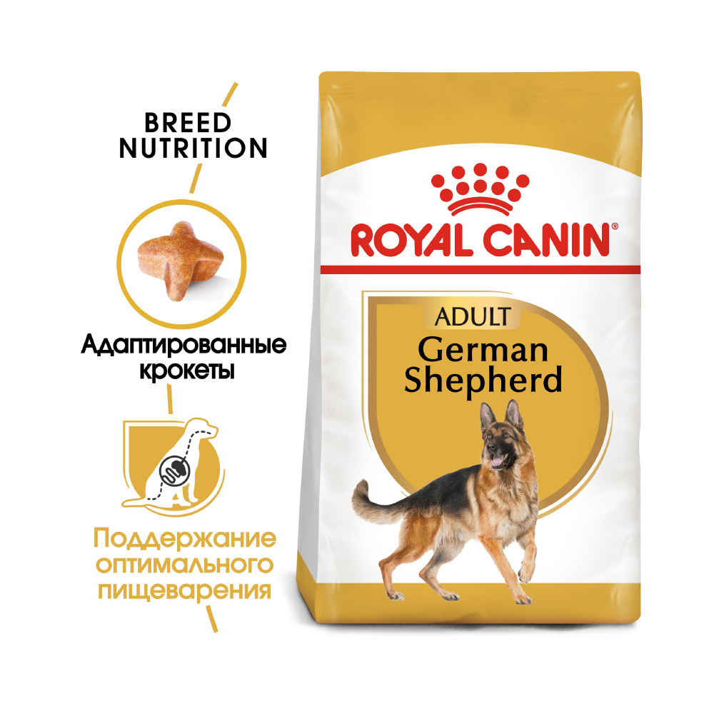 Т00008806 Корм для собак German Shepherd 24 для породы Немецкая овчарка старше 15 месяцев сух. 3кг ROYAL CANIN  - Вид №1