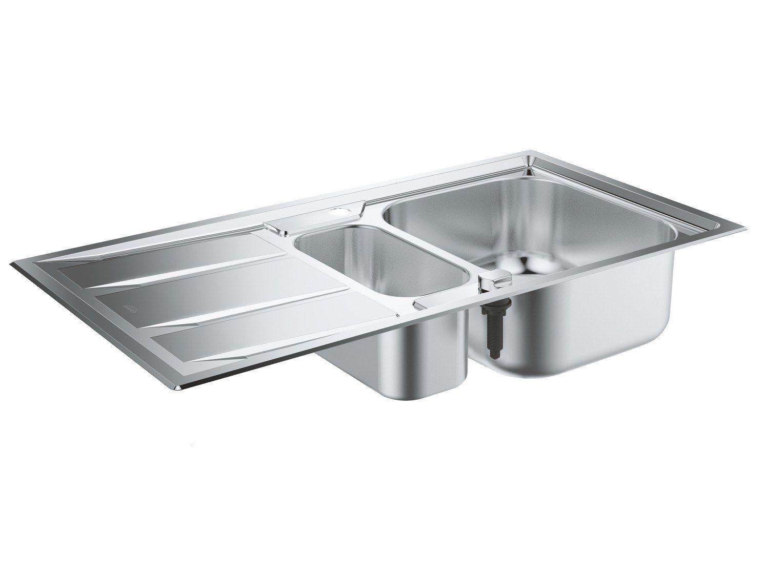 Раковина из нержавеющей стали с одной и половиной раковины Grohe K400+ ARCH-00047065