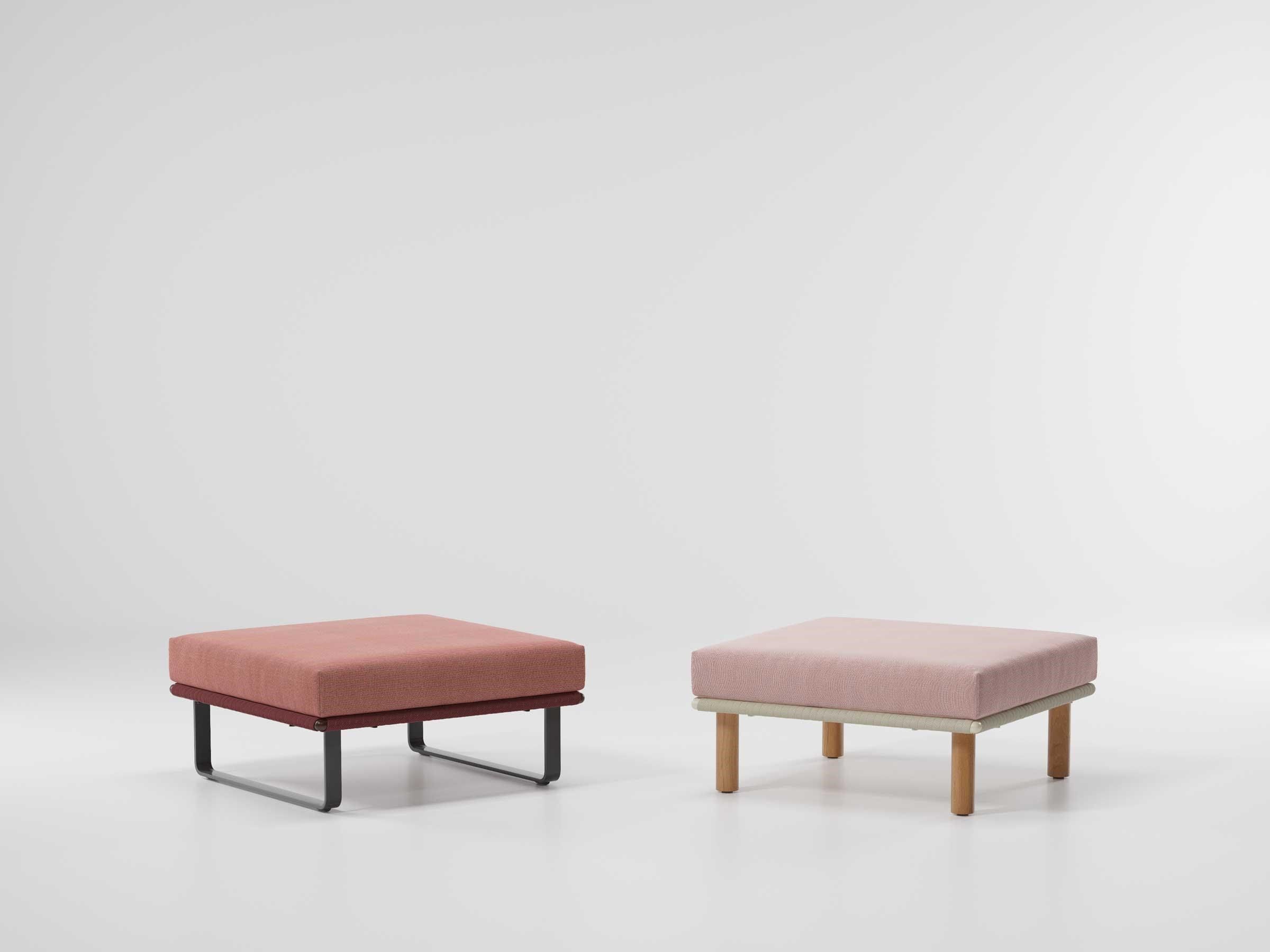 Тканевая квадратная Садовая подставка для ног Kettal Bitta ARCH-00080429 - Вид №1