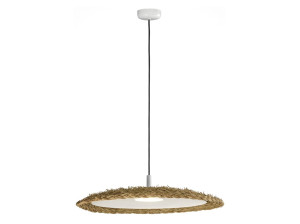 Светодиодный подвесной светильник из растительного волокна