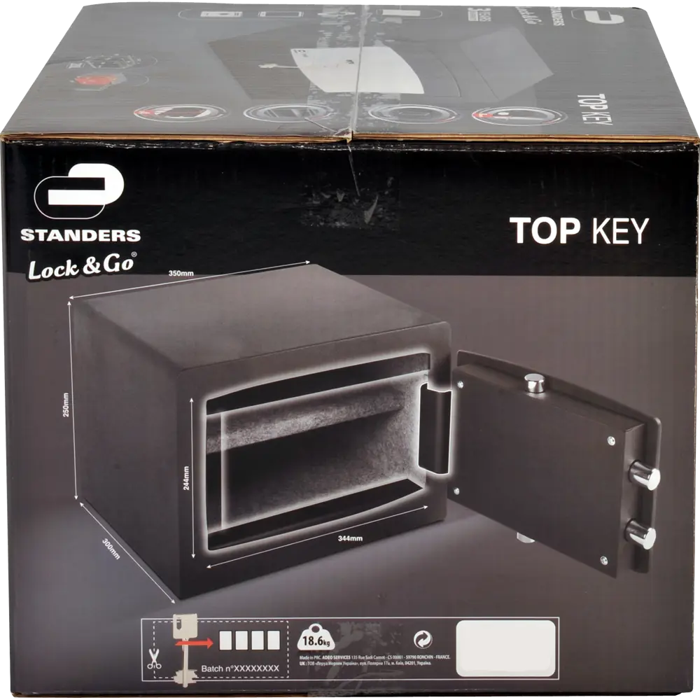 Сейф мебельный Standers N3, ключевой замок, 20 л STLM-2057601 - Вид №7