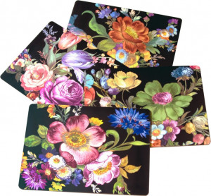 10623719 Mackenzie-Childs Набор из 4 подставок под тарелки пробка