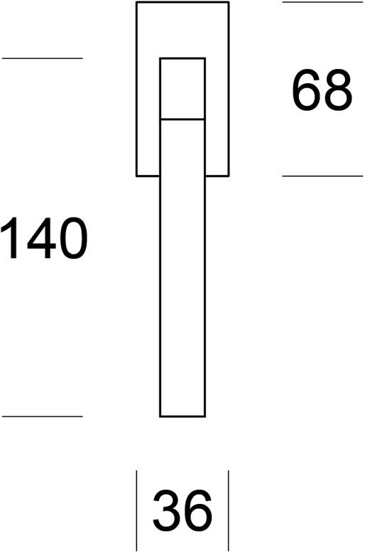 Ento Оконная ручка из латуни dk Link 6118 - Вид №1