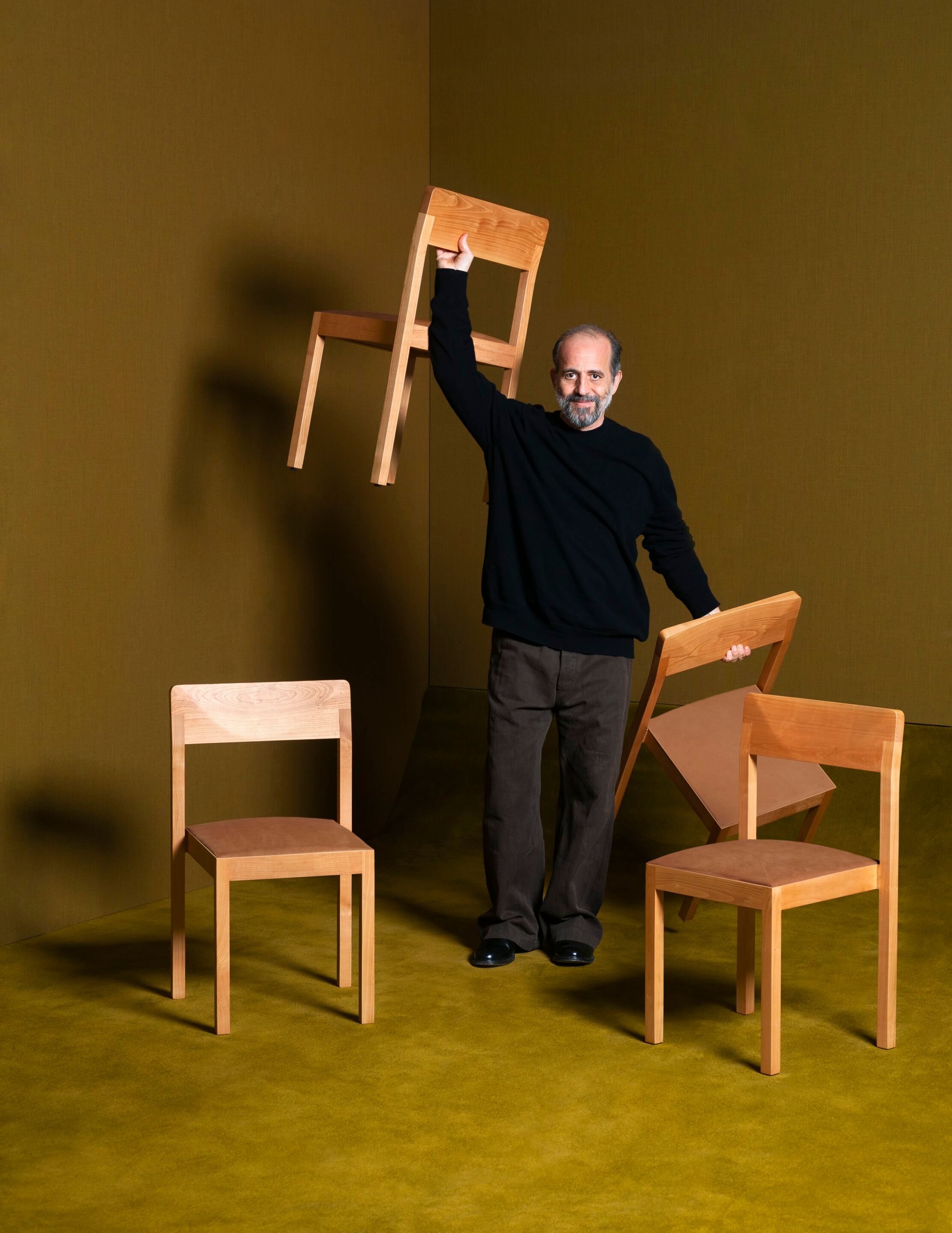 Деревянный штабелируемый стул Tacchini Klotski ARCH-00118846 - Вид №13