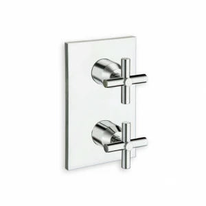 CRIXV753 Внешние части термостатического смесителя для душа / ванны для CRICS800 с 3 выпускными запорными вентилями и металлической пластиной Cristina Rubinetterie