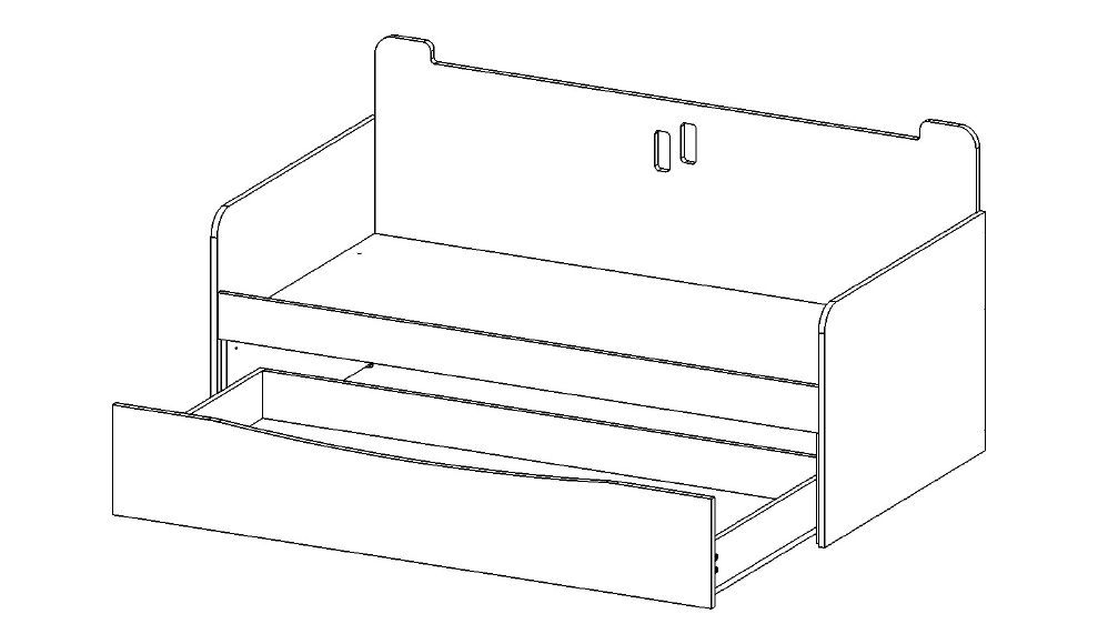 Детский диван-кровать с дополнительным спальным местом "Лежебока Бобби" МАНДАРИН ЧУДИКИ 178783 Синий Santreyd  - Вид №5