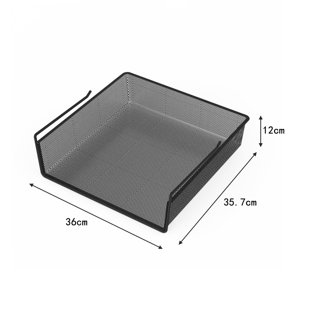 Выдвижная корзина с рамой KONSENSA 36x35.7x12 см цвет черный STLM-2041338 - Вид №9