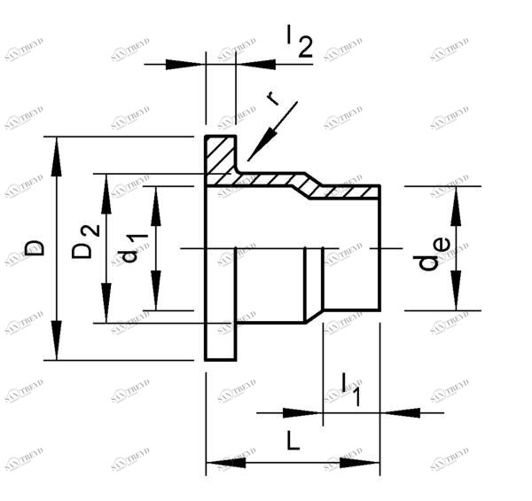 SANIT 200905 Выход помощь, PP, короткие, SDR 11 