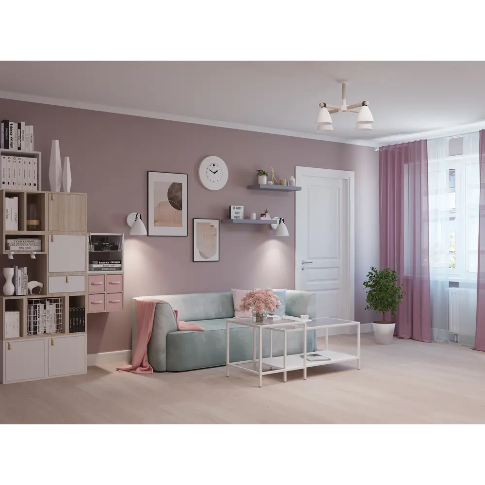 Стеллаж КУБ 1 секция 18х36х32 см ЛДСП цвет дуб Santreyd STLM-2159596 - Вид №9