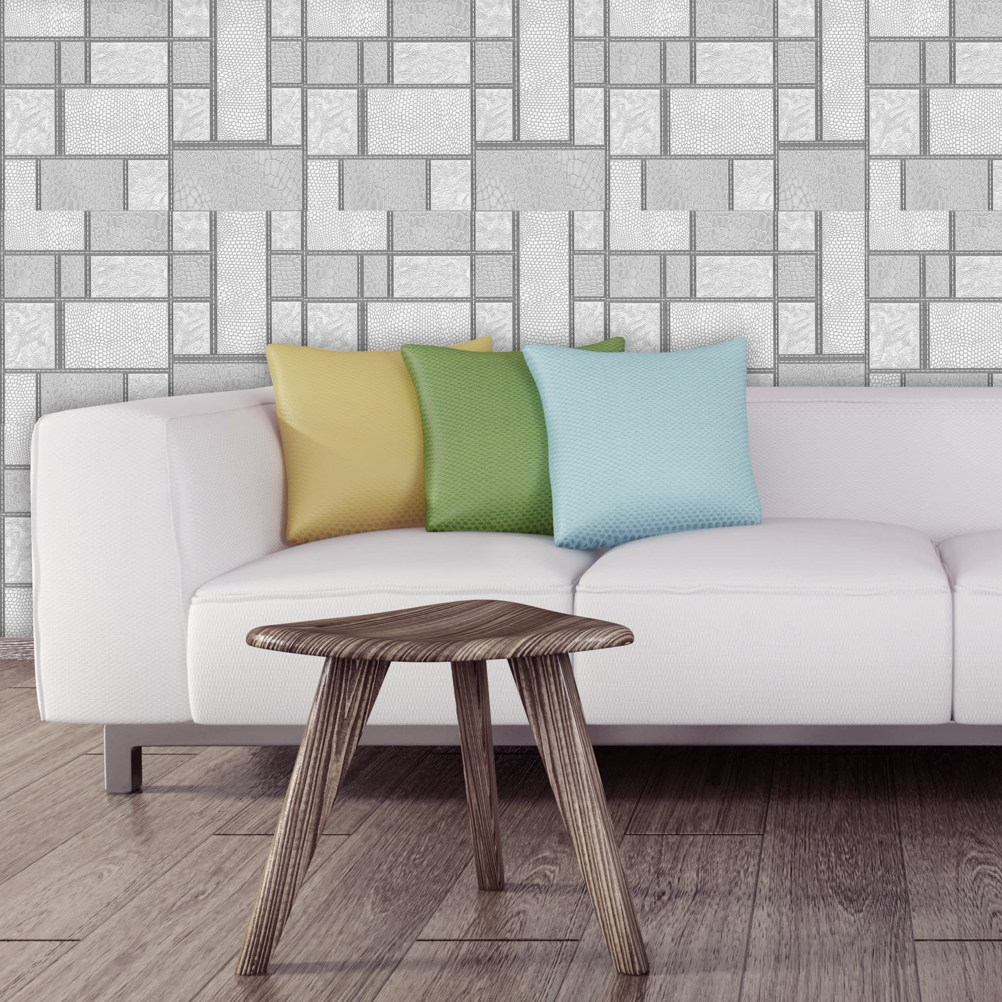 14127352 Обои виниловые серые 0.53 м 0628/5 Сафари Santreyd  - Вид №3