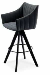 Freifrau Табурет высокий тканевый с подлокотниками Rubie