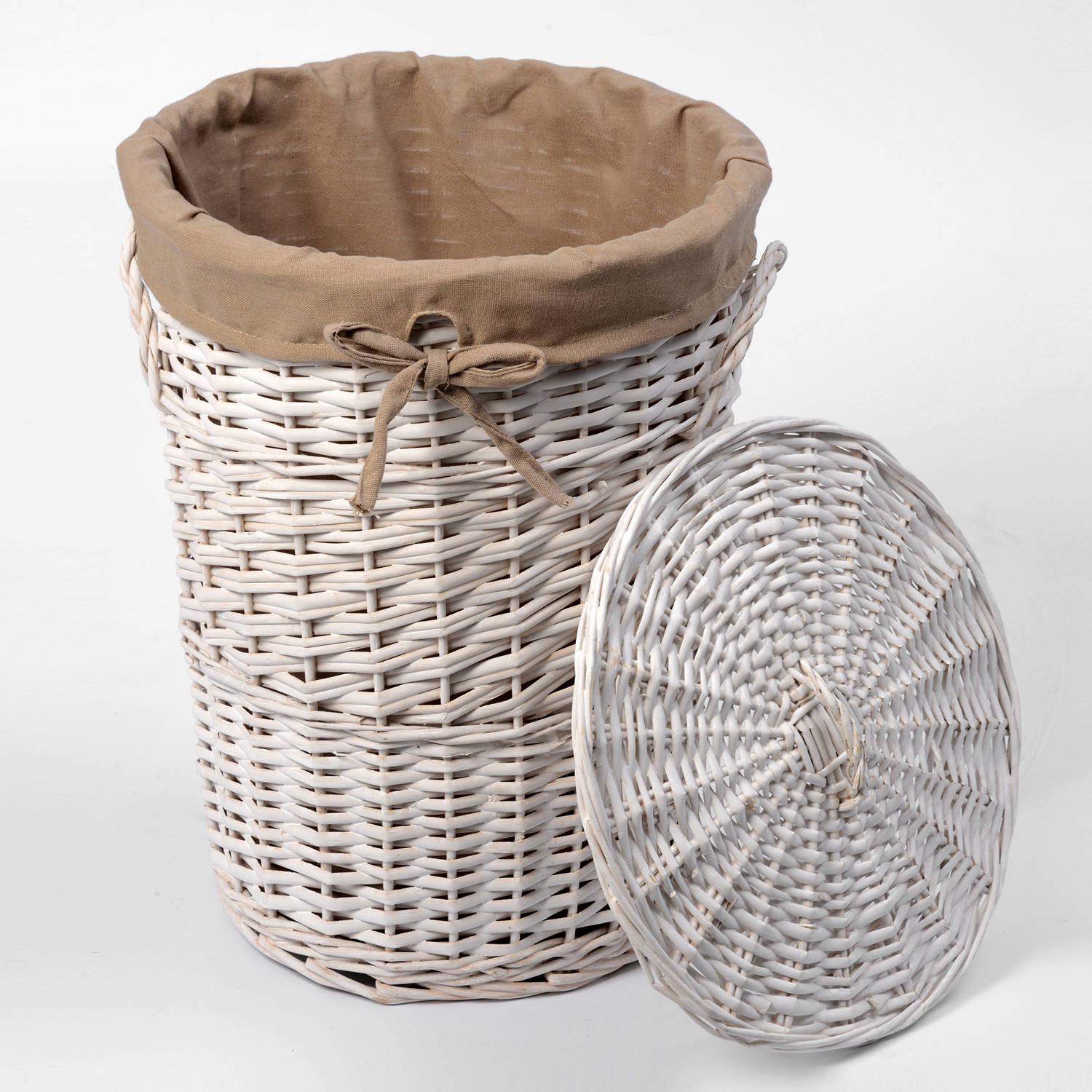 WB-106-S Aller Плетеная корзина для белья с крышкой WasserKRAFT  - Вид №1