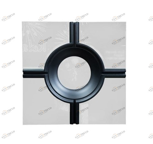 Зеркало квадратное с черной отделкой Collage UNICO ДИЗАЙНЕРСКИЕ 255246 Черный 