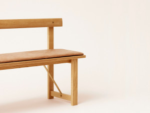 Прямоугольная кожаная подушка